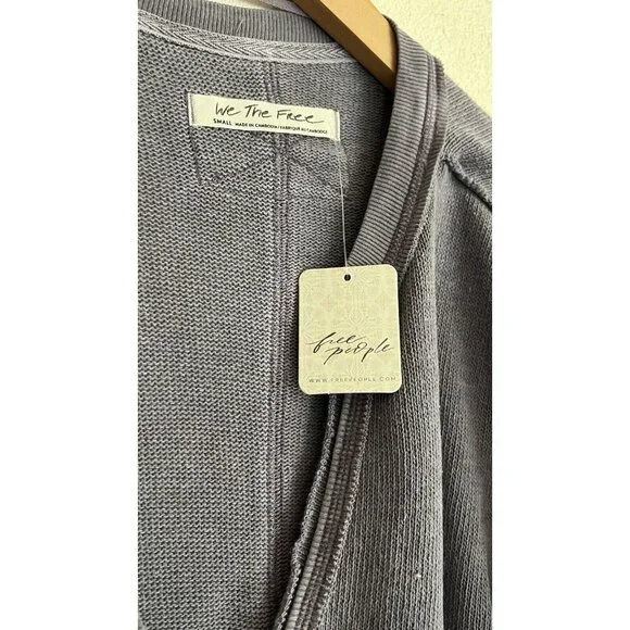 Free People, Anyway Tee- Misty Plum, Size Small. New. - Picture 5 of 7